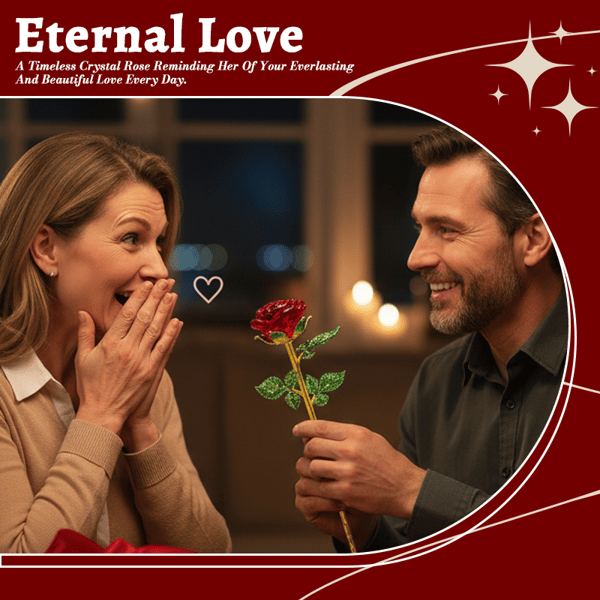 🌹Valentine's Day Offer: 50% Off💕Forever Blooming Crystal Rose