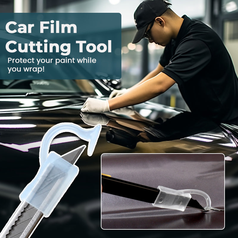 Car Film Safety Cutting Tool – Vinyl Wrap, Window Tint & PPF Cutter for Paintwork-Friendly Trimming