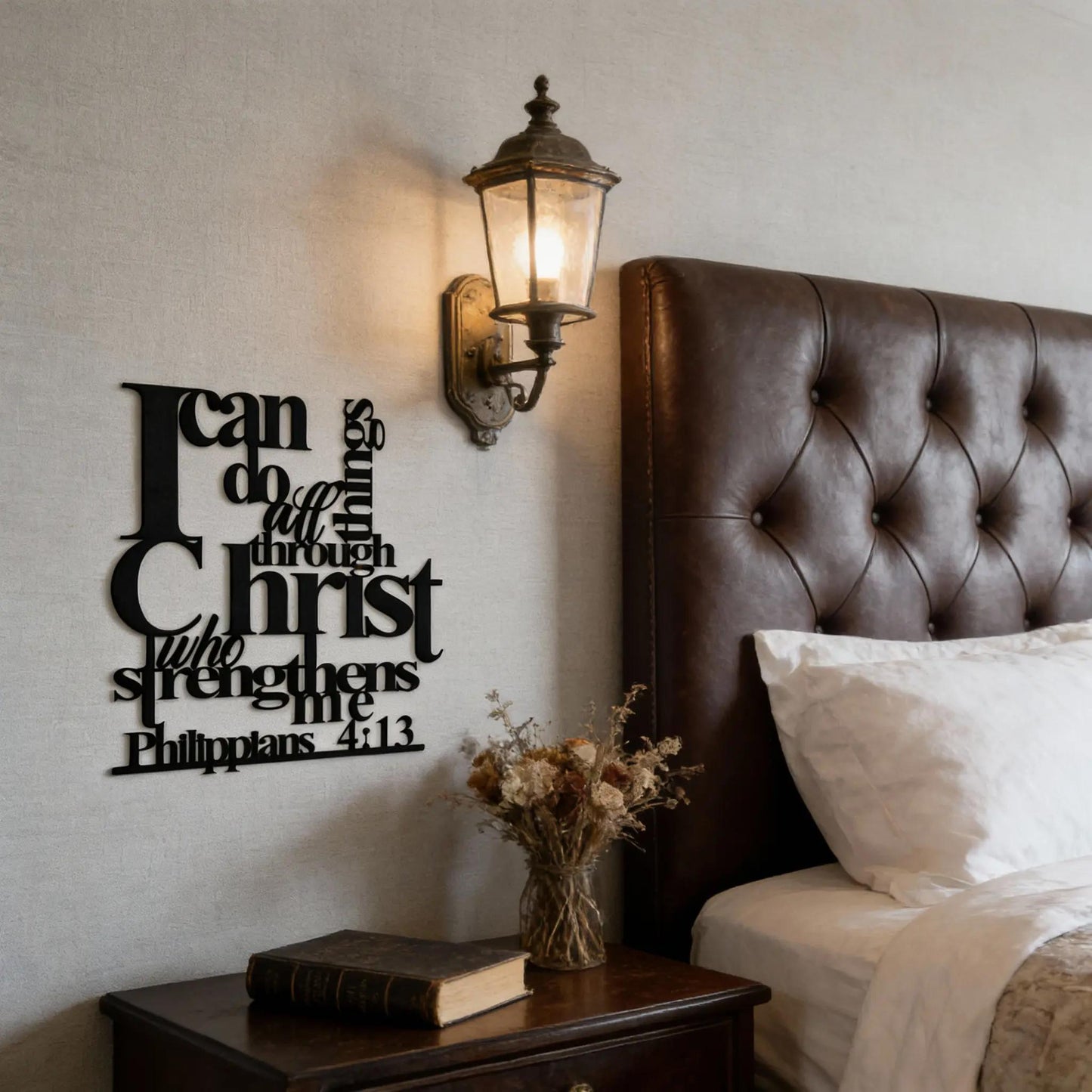 Philippians 4:13 Christian Wall Art – Inspirational Scripture Home Decor