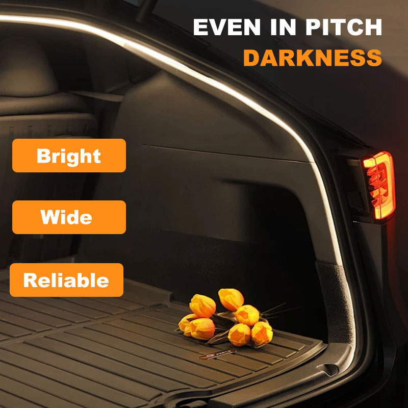 Automatic Sensor Car Boot Light Strip - Rechargeable LED Trunk Light for Hands-Free Night Lighting