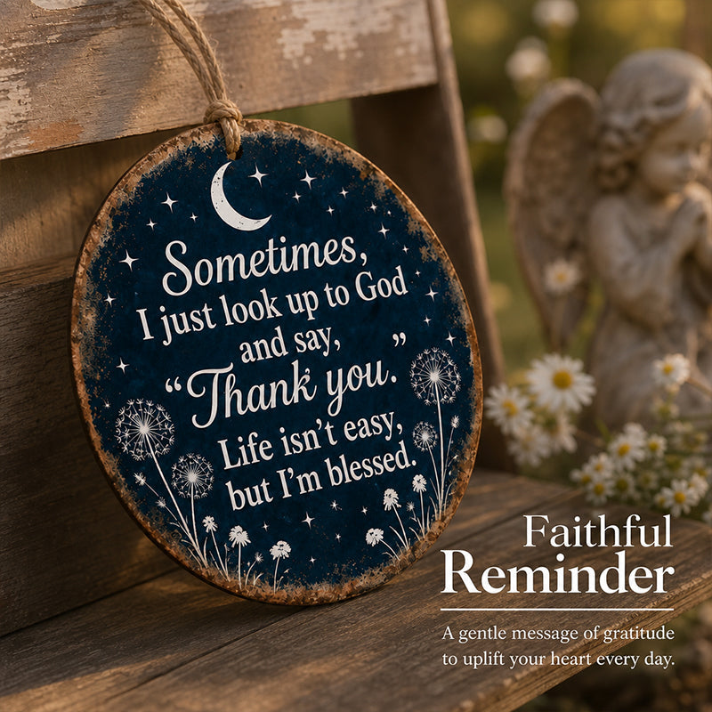 Uplifting "Thank You" Decorative Sign
