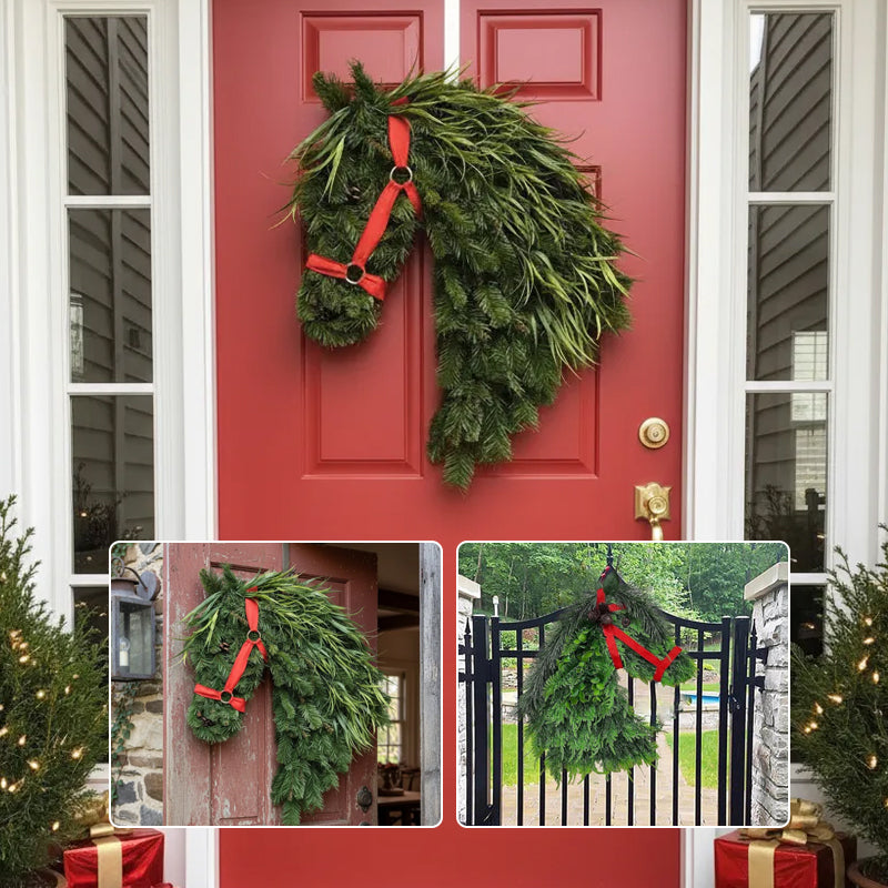 🐴Dörrkrans med hästhuvud