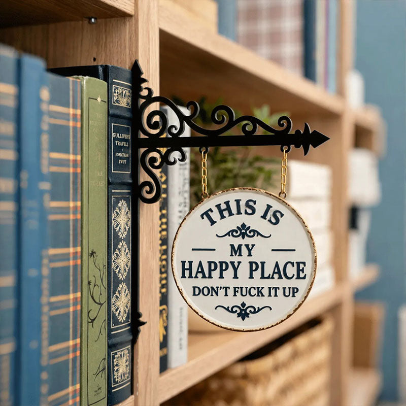 Vintage Bookshelf Lantern Decor – Hanging Shelf Accent for Reading Nooks, Home Libraries & Book Lovers