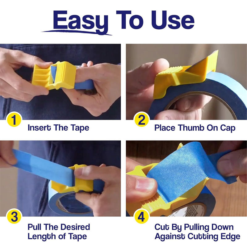 Tape Cap Dispenser – Masking Tape Cutter Cap for Labelling, Painting, Crafts & DIY Projects
