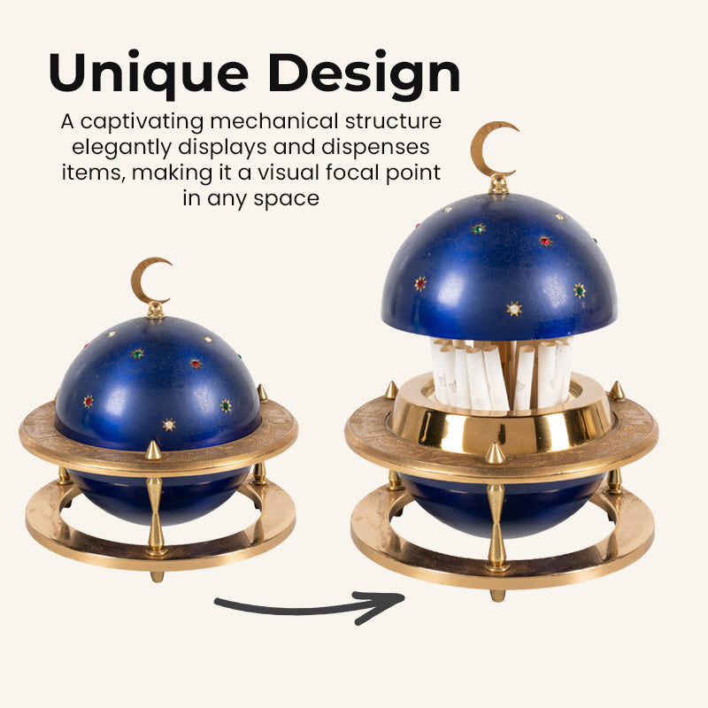 Vintage Zodiac Constellation Dispenser – Celestial Desktop Decor & Small Item Holder