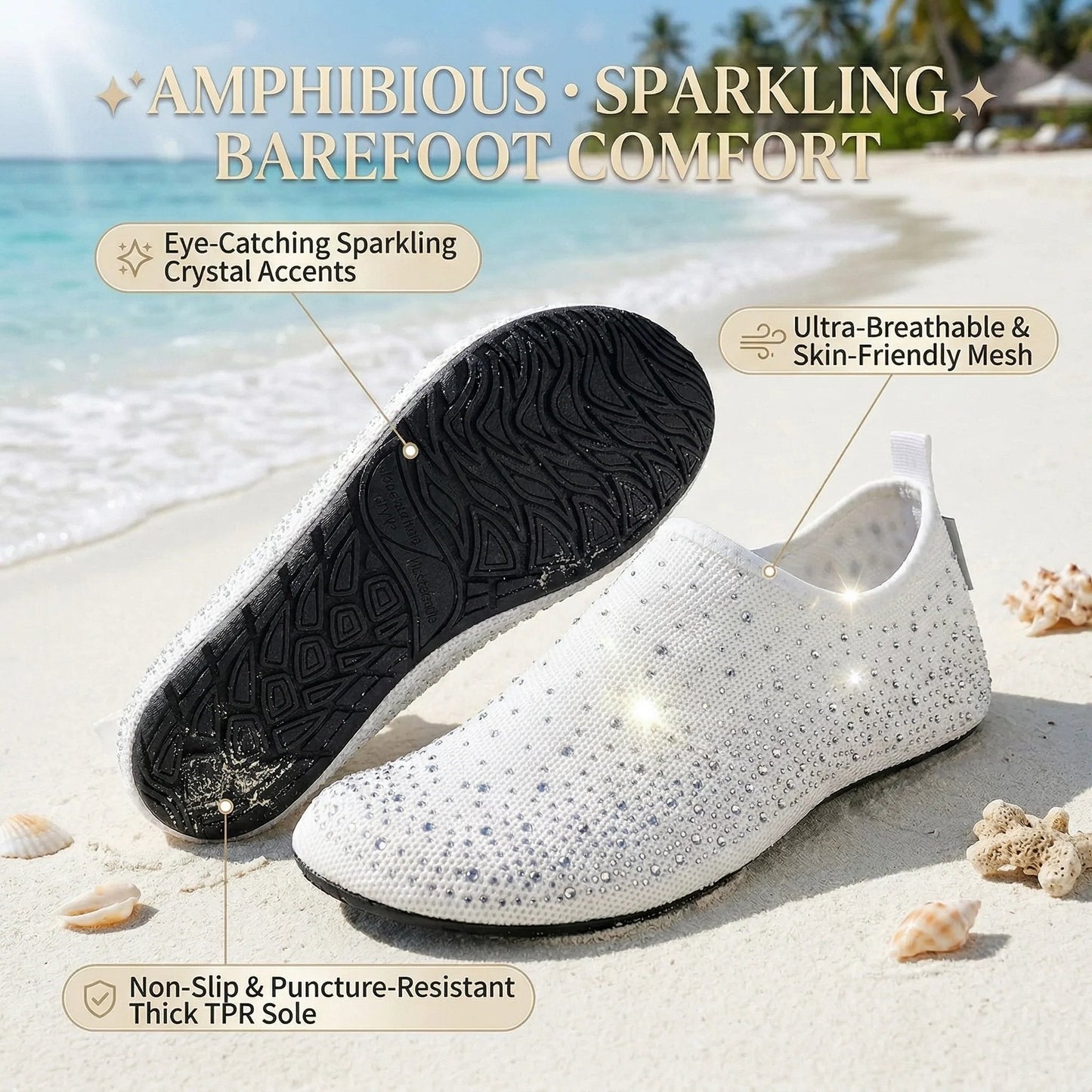 🔥 Women’s Barefoot Water Socks — versatile comfort for the beach, swimming, yoga and home