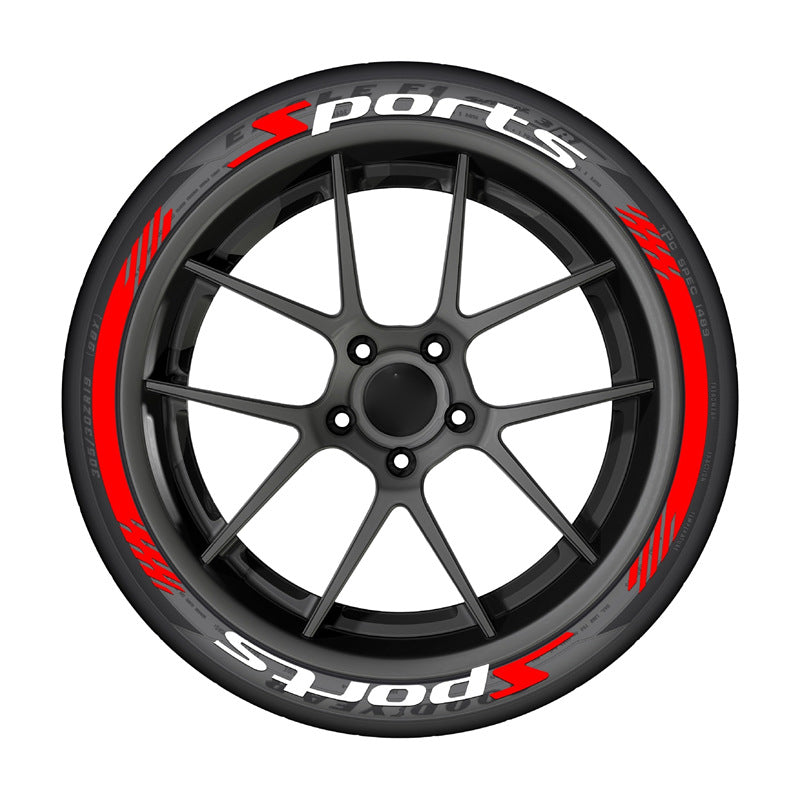 🔥 4PCS 3D Tire Lettering Stickers – Thickened Wheel Sidewall Decals for Cars & Motorcycles