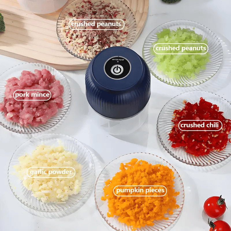 Cordless Mini Prep Chopper – Compact 300ml Rechargeable Food Prep Tool