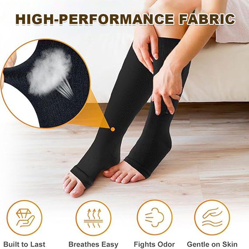 Comfortable support for long days on your feet. Easy to zip on, easy to take off.