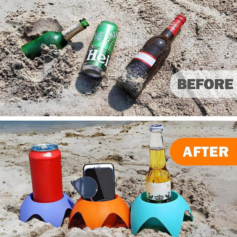 Beach Cup Holder for Sand, Grass & Outdoor Drinks