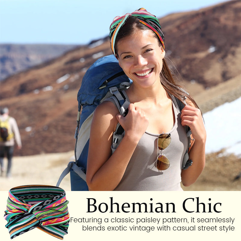 Bohemian Paisley Stretch Headband