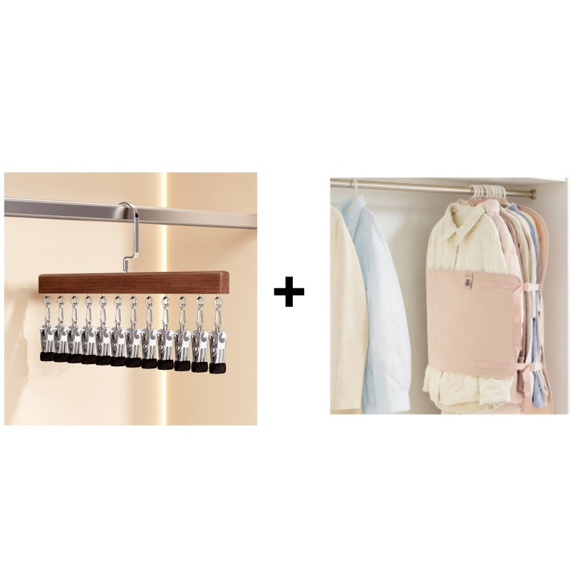 360° Swivel Multi-Hook Wardrobe Organizer