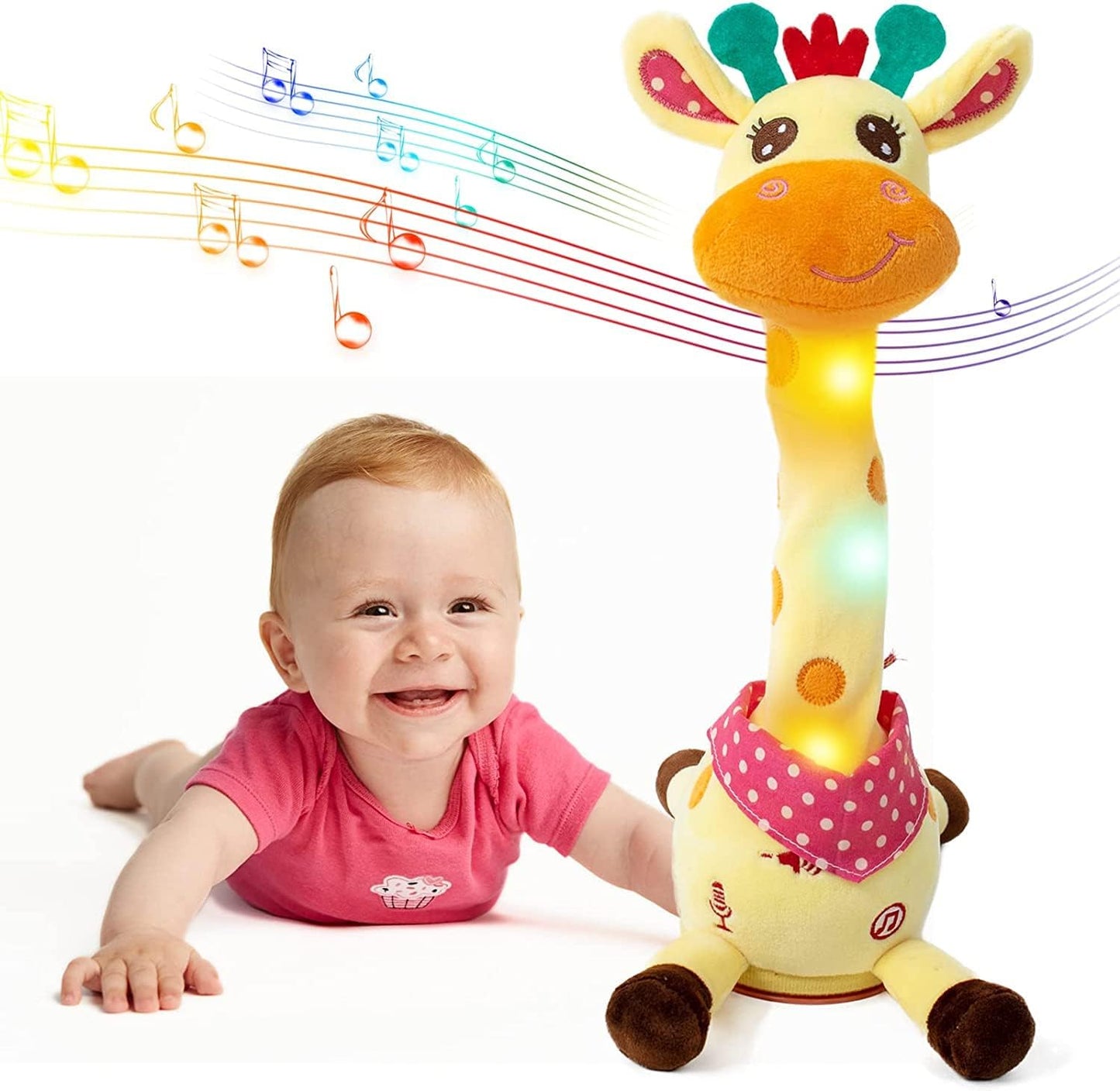 🎉 Bästsäljande musikalisk giraffleksak – Sjunger, dansar och upprepar vad du säger! 🦒🎵🗣️