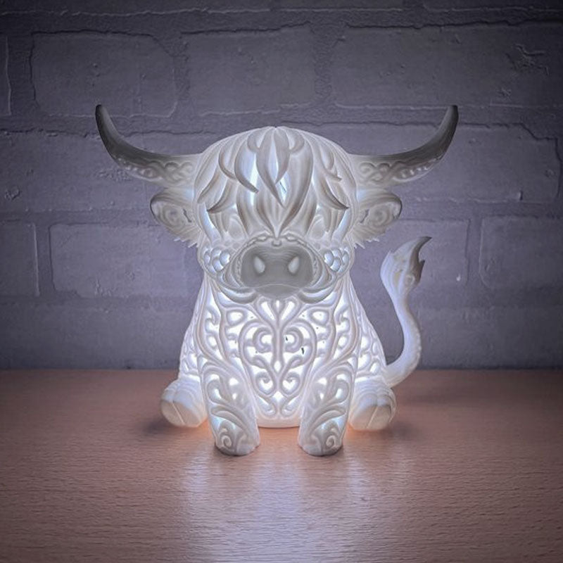 Hollow-Out Highland Cow Ornament