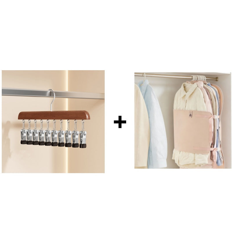 360° Swivel Multi-Hook Wardrobe Organizer
