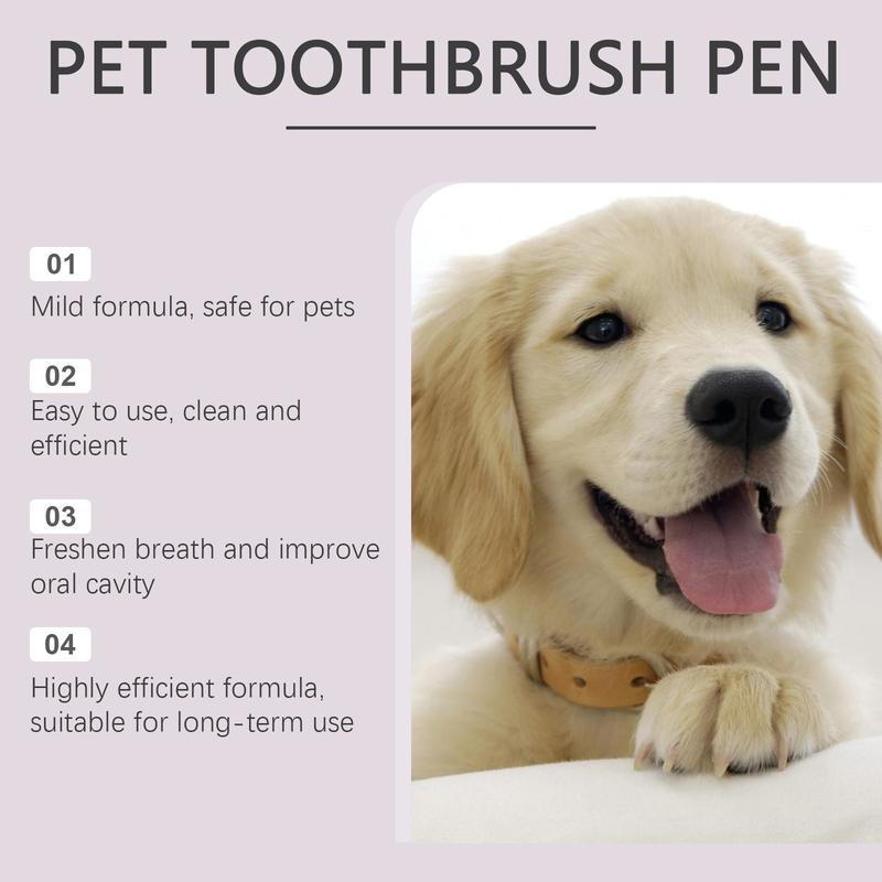 Pet Teeth Cleaning Pen – Portable Dog & Cat Dental Care Brush for Fresher Breath and At-Home Oral Hygiene