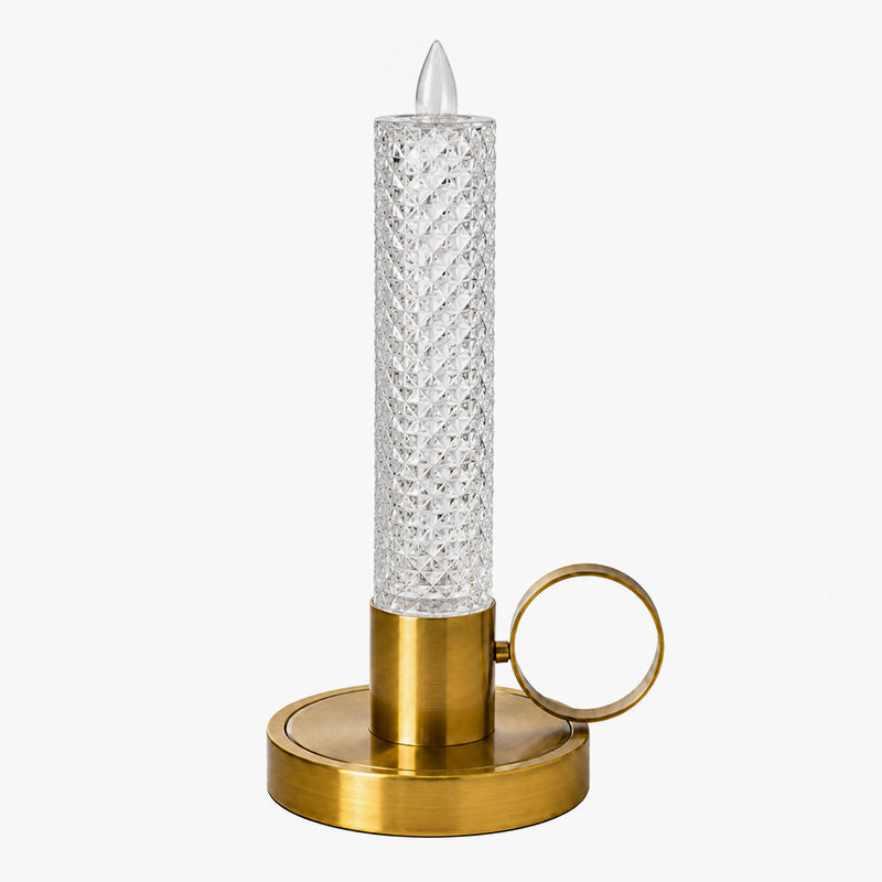 Elegant LED Bubble Candle Lamp – Gold-Tone Flameless Table Lamp for Bedroom, Dining Table & Cosy Home Decor