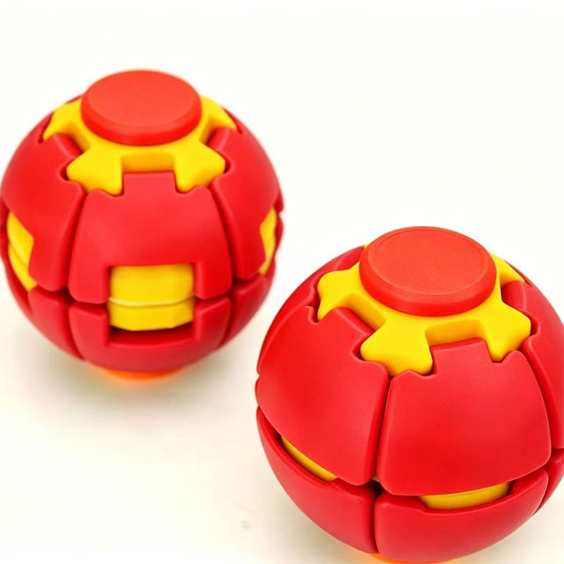 Fidget Spinner Decompression Ball – Pocket Press-to-Spin Desk Toy for Kids & Adults