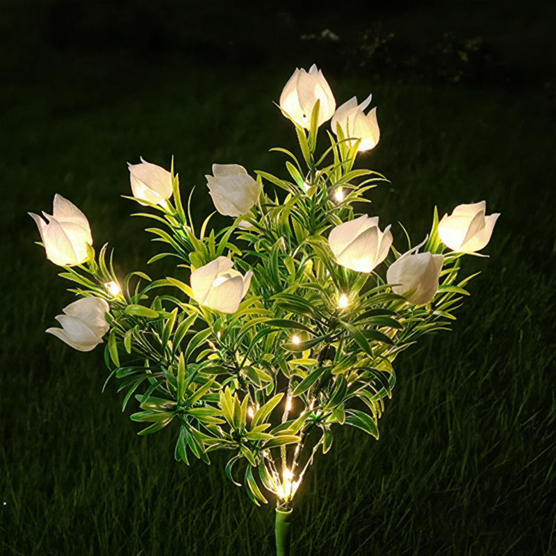 🌸Solar Gardenia Flower Lights – LED Simulation Bloom Lamps for Garden, Pathway & Patio Decor