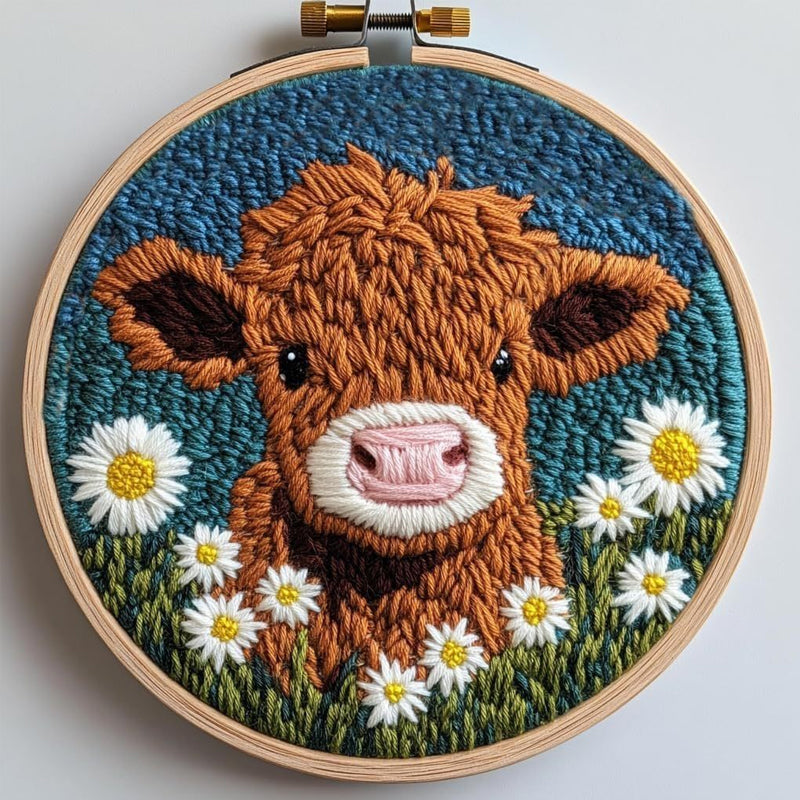 DIY Hålslagningssats för nybörjare - Söt djurbroderi