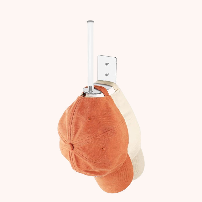 Drill-Free Wall Mounted Hat Rack – Self-Adhesive Baseball Cap Organizer for Closets, Bedrooms & Entryways