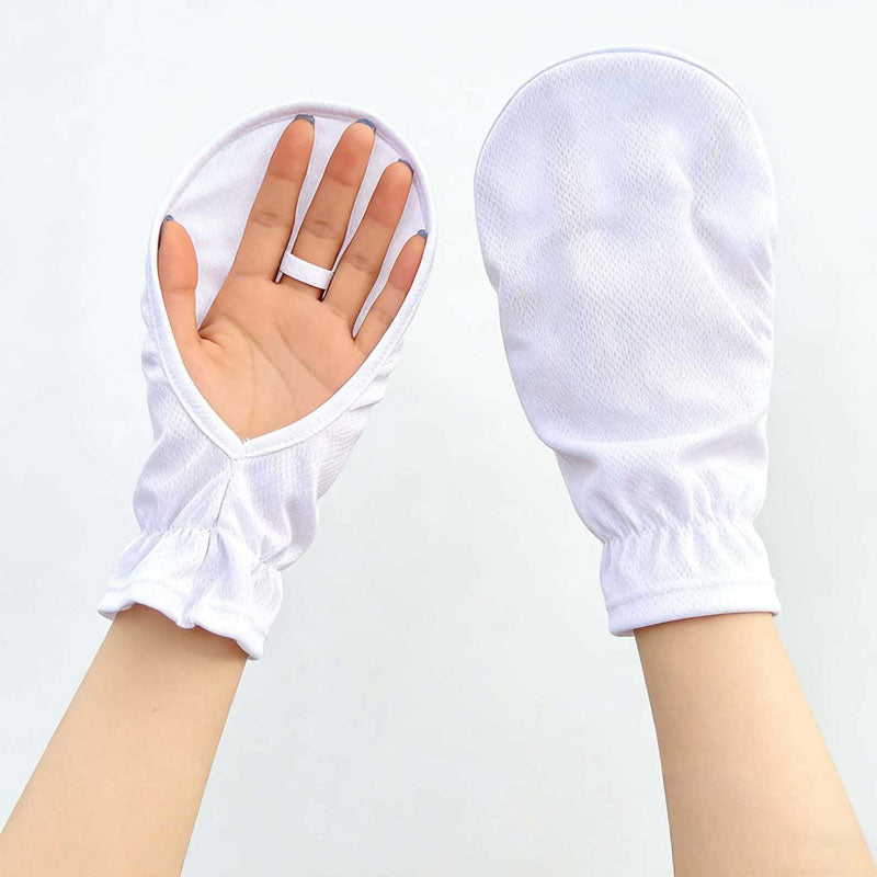 Ice Silk Fingerless Driving Gloves – Lightweight Sun Coverage Gloves for Summer Driving & Travel