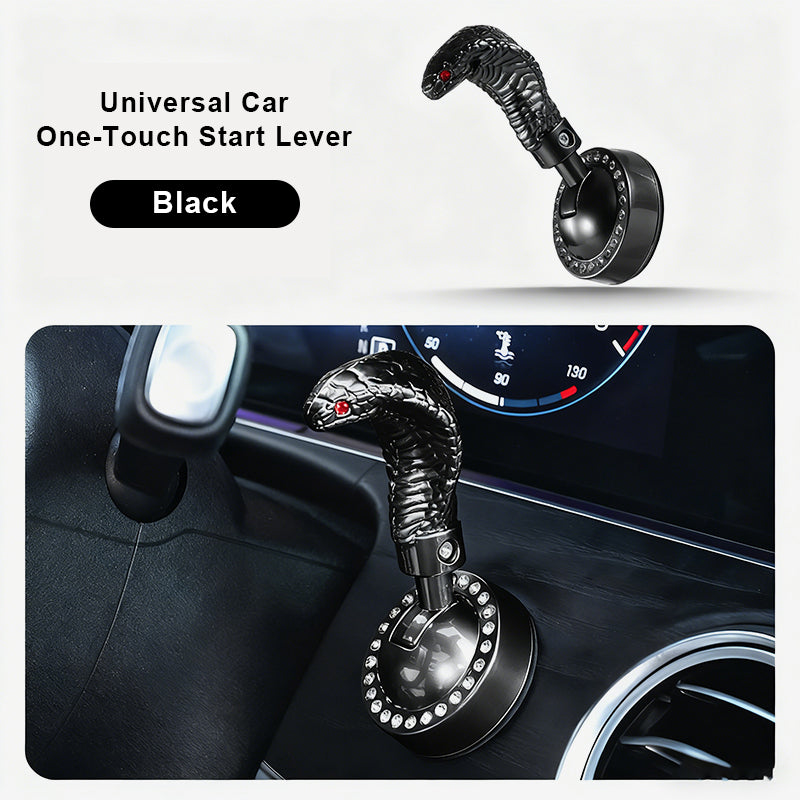 Ormformad bilstartspak med en knapp