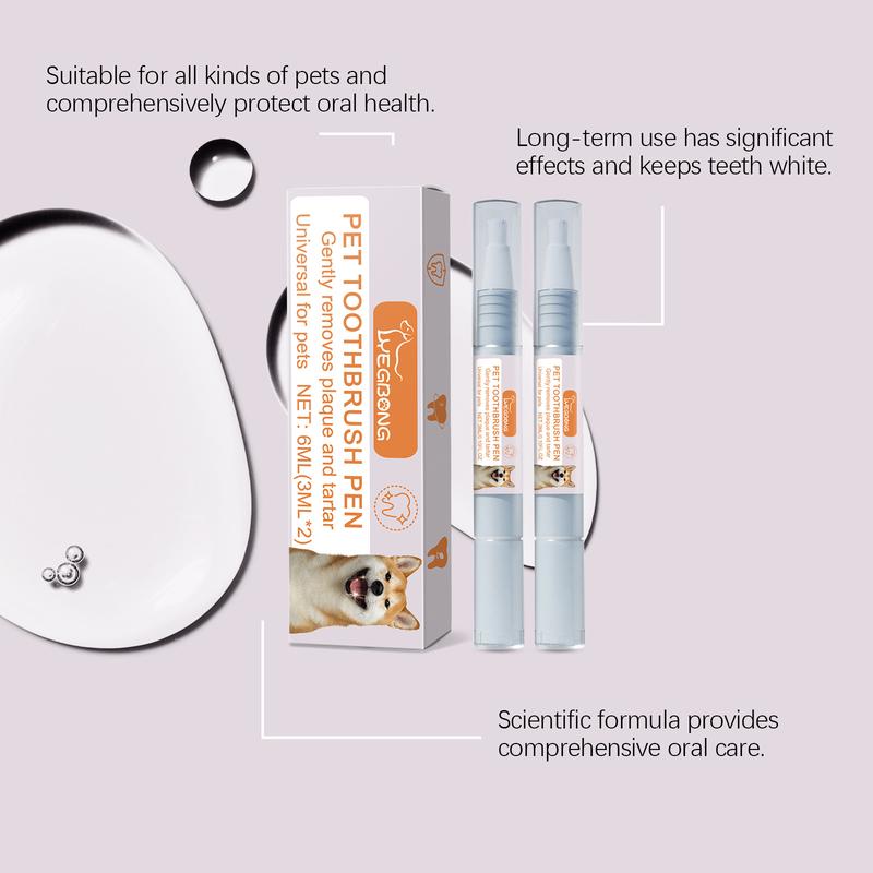 Pet Teeth Cleaning Pen – Portable Dog & Cat Dental Care Brush for Fresher Breath and At-Home Oral Hygiene