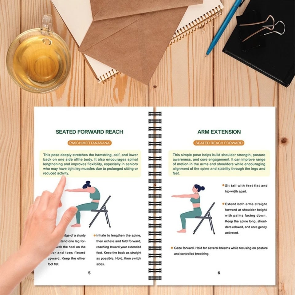 The Complete Guide to Chair Yoga for Seniors: Over 40 Simple Exercises with Light Resistance to Regain Strength, Mobility, and Balance—and Lose Weight
