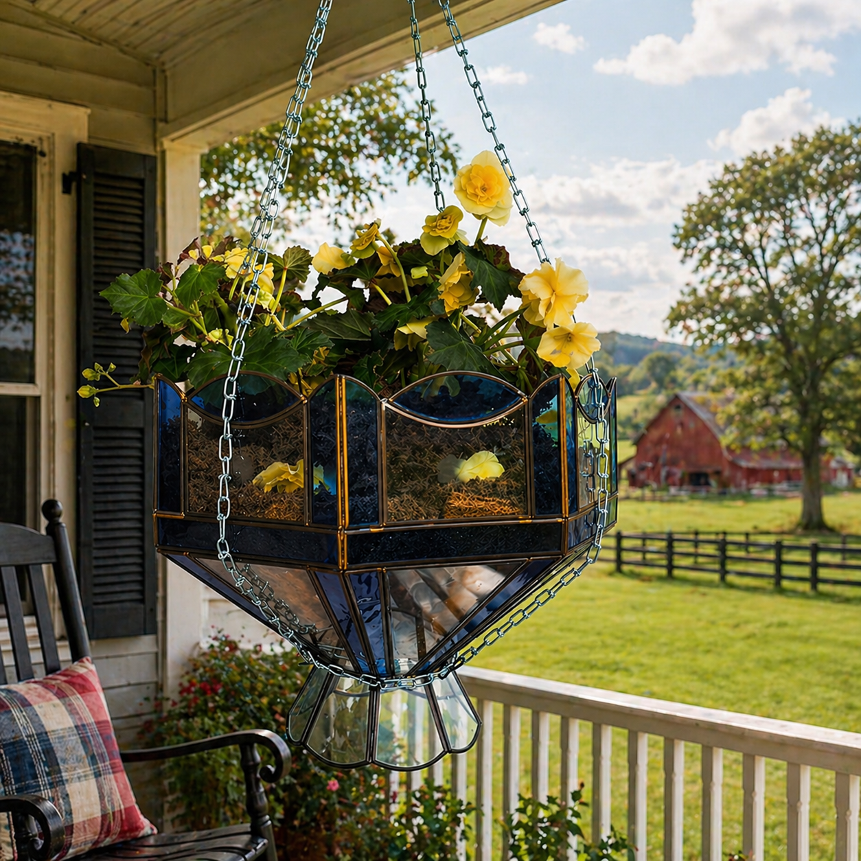 Vintage Garden Hanging Flower Pot Decor