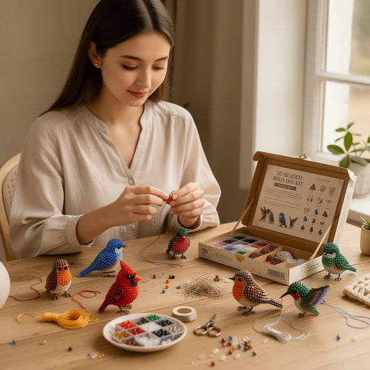 🧵✨ 3D Beaded Animal DIY Craft Kit – A Thoughtful Handmade Gift