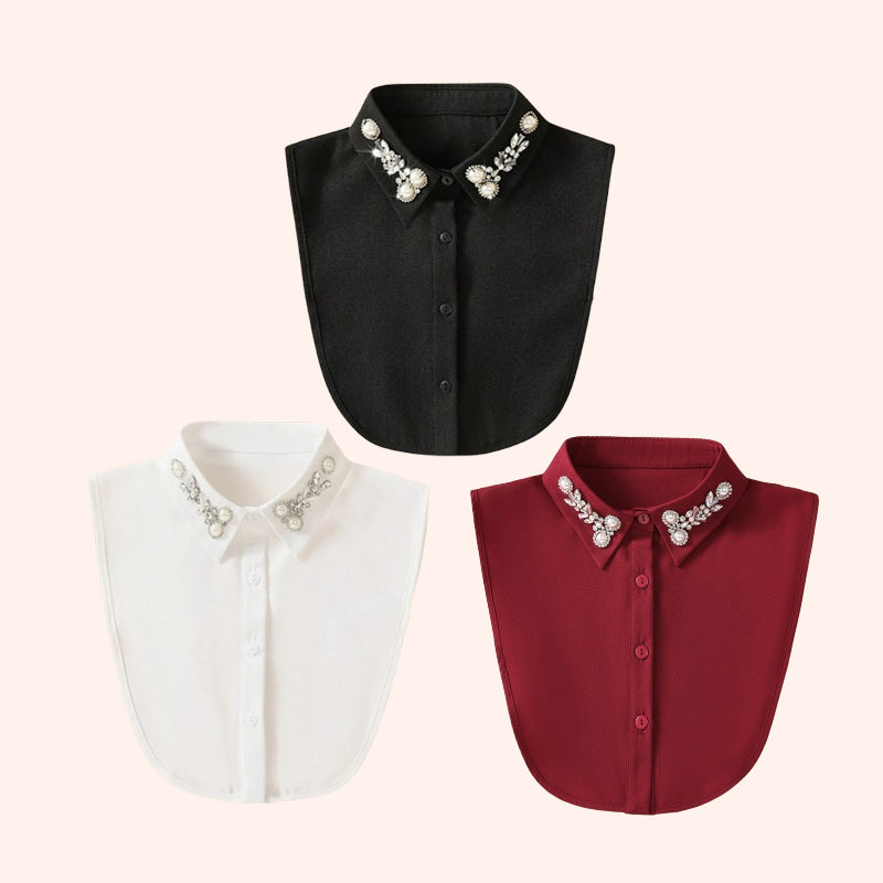 Diamond And Pearl Fake Collar