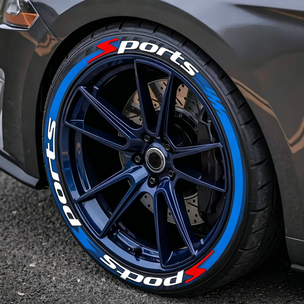 🔥 4PCS 3D Tire Lettering Stickers – Thickened Wheel Sidewall Decals for Cars & Motorcycles