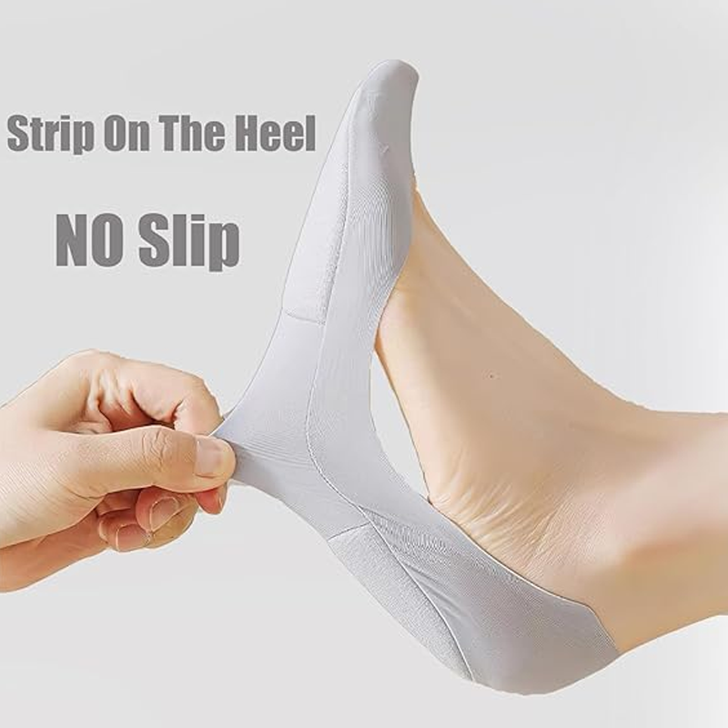 Soft Breathable Invisible Socks for Women – Comfortable No-Show Fit