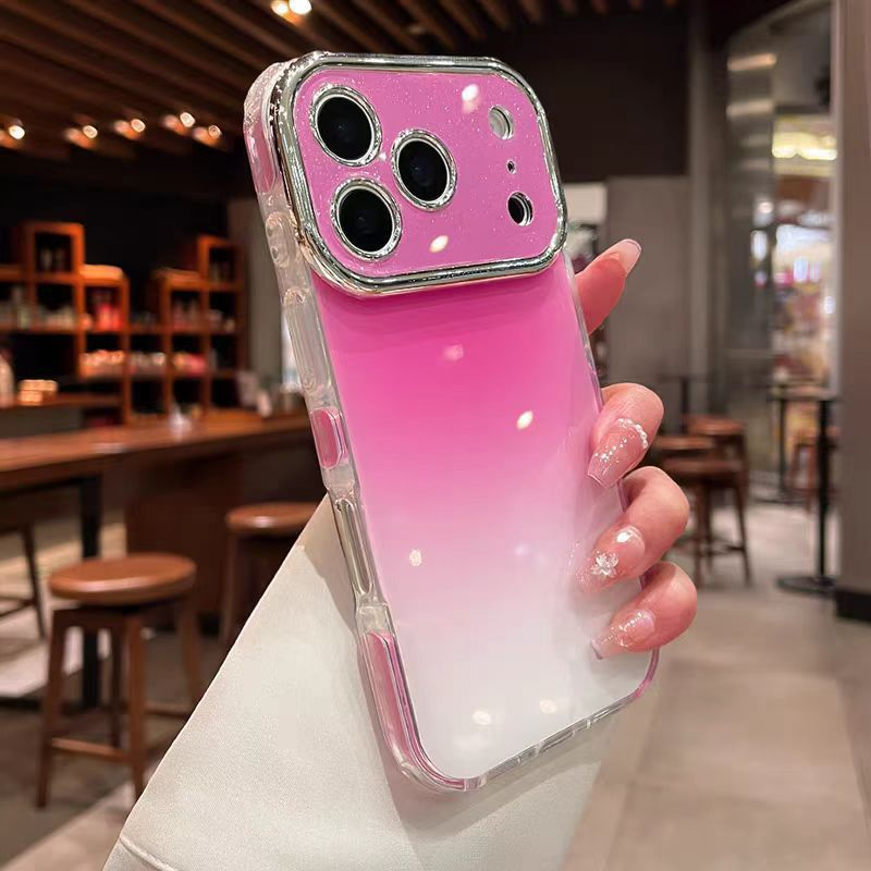 ✨ Glitter Gradient Phone Case with Camera Protection